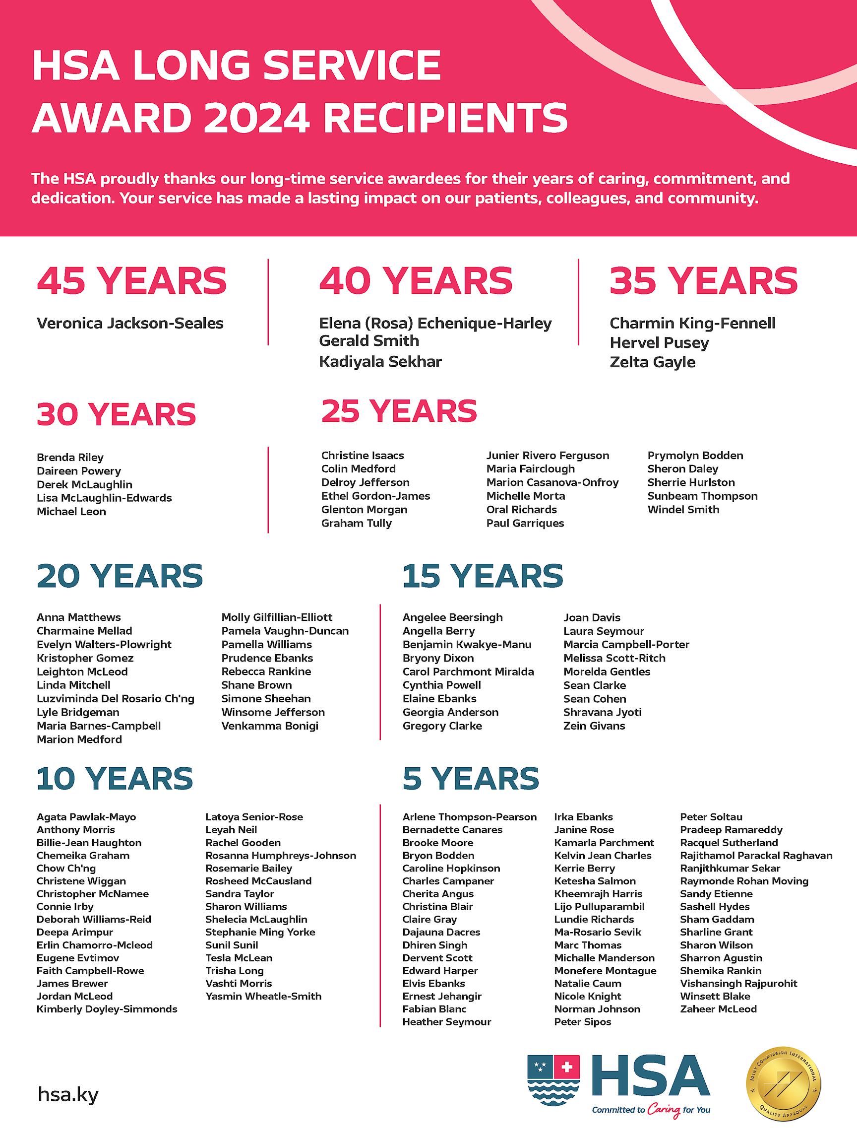 Long Service 2024 Awards Compass AD